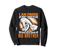 I Am Proud Being Big Brother Vintage Xmas For Grandpa Dad Sweatshirt