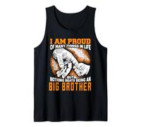 I Am Proud Being Big Brother Vintage Xmas For Grandpa Dad Tank Top
