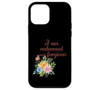 I Am Redeemed and Forgiven - Floral Christian Faith Case for iPhone 12 mini