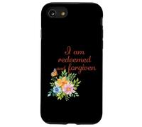 I Am Redeemed and Forgiven - Floral Christian Faith Case for iPhone SE (2020) / 7/8