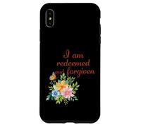 I Am Redeemed and Forgiven - Floral Christian Faith Case for iPhone XS Max