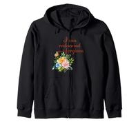I Am Redeemed and Forgiven - Floral Christian Faith Zip Hoodie