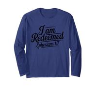 I Am Redeemed - Inspirational Faith Motivation Christian Long Sleeve T-Shirt