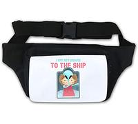 I Am Returning to The Ship Alien Faded Art Waist Bag Fanny Pack White
