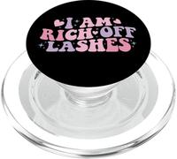 I am Rich Off Lashes Lash Tech Lash Artist Eyelash PopSockets PopGrip for MagSafe