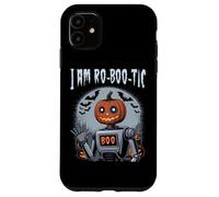 I Am Ro Boo Tic Funny Pumpkin Robot Halloween Spooky Case for iPhone 11