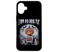 I Am Ro Boo Tic Funny Pumpkin Robot Halloween Spooky Case for iPhone 16 Plus