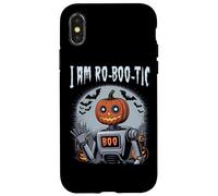 I Am Ro Boo Tic Funny Pumpkin Robot Halloween Spooky Case for iPhone X/XS