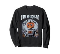 I Am Ro Boo Tic Funny Pumpkin Robot Halloween Spooky Sweatshirt