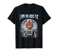 I Am Ro Boo Tic Funny Pumpkin Robot Halloween Spooky T-Shirt
