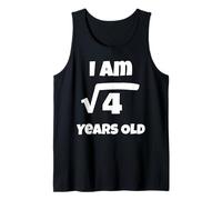 I am Root 4 Years Old Tee - Math Equation Tee Tank Top