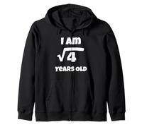 I am Root 4 Years Old Tee - Math Equation Tee Zip Hoodie
