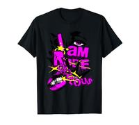 I Am Rude Rebellious Hot Pink Retro Typography Value Graphic T-Shirt