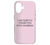 I am silently correcting your grammar funny English teacher Case for iPhone 17