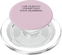 I am silently correcting your grammar funny English teacher PopSockets PopGrip for MagSafe