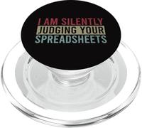 I Am Silently Judging Your Spreadsheets Accountant Vintage PopSockets PopGrip for MagSafe