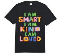 I Am Smart Kind Loved Positive Mindset Kindness Positivity Comfort Colors Adult Heavyweight T-Shirt