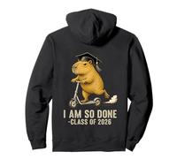 I Am So Done Class of 2026 Senior Funny Graduation Capybara Pullover Hoodie