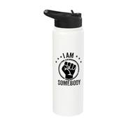 I Am Somebody Civil Rights Empowerment Equal Rights Protest Stainless Steel Insulated Water Bottle