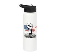 I Am Somebody Civil Rights Empowerment Equal Rights Protest Stainless Steel Insulated Water Bottle