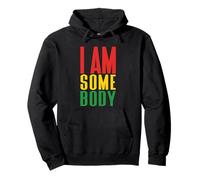 I Am Somebody Positive Affirmation Retro Pullover Hoodie