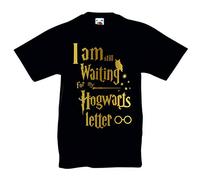 I Am Still Waiting for My Hogwarts Letter T-Shirt - Harry Potter Inspired Wizard Magic Birthday Gift for Boys or Girls T Shirt Age 3-4 to Age 12-13 (Age 3-4, Black)