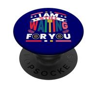 I Am Still Waiting For You, Retro Vintage Aesthetic PopSockets Adhesive PopGrip