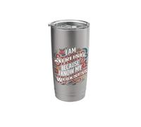 I Am Strong Because I Know My Weakness Strength - Stainless Steel Insulated Tumbler