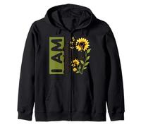 I Am Strong Fearless Brave Empowering Women Motivational Zip Hoodie