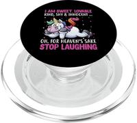 I Am Sweet Lovable Kind Shy & Innocent Oh For Heaven's Sake PopSockets PopGrip for MagSafe