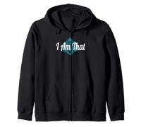 I Am That - Blue Flower Lotus Zip Hoodie