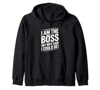 I Am The Boss My Wife Said I Could Be Funny Quote Zip Hoodie