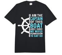 I Am The Captain of This Boat and I Have My Wifes Permission Comfort Colors Adult Heavyweight T-Shirt