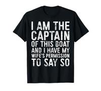 I Am The Captain Of This Boat Shirt Men Boating Skipper T-Shirt