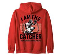 I Am The Catcher They Warned You About Athletic Apparel Zip Hoodie