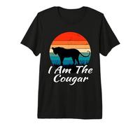 I Am The Cougar Funny Gen X Divorcee Divorced Dating Retro Premium T-Shirt