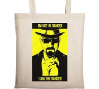 I am The Danger Natural Ecological Cotton Tote Bag Beige