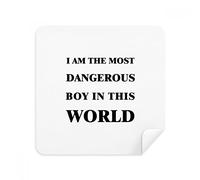 I Am The Dangerous Boy Glasses Cleaning Cloth Phone Screen Cleaner Suede Fabric 2pcs