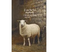 I Am the Fine Shepherd: JW Bible Verse Notebook (John 10:14): Christian Scripture Journal with 120 Blank Pages for Prayer, Meeting Notes, Reflection & Daily Encouragement