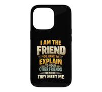 I Am The Friend You Have To Explain To Your Other Friends Be Case for iPhone 13 Pro