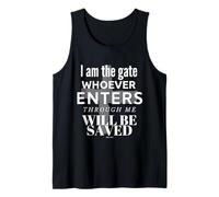 I Am The Gate Christian Theme John 10:9 Tank Top