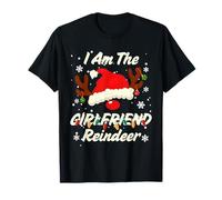I Am The Girlfriend Reindeer Christmas Family Costume Party T-Shirt