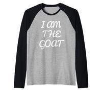 I Am The Goat Raglan Baseball Tee