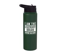I am the Legendary Shirt, Gift idea for Brian Stainless Steel Insulated Water Bottle