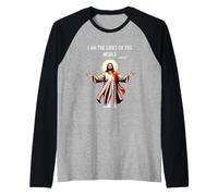 I am the Light of the World Jesus bible verse Raglan Baseball Tee