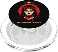 I Am The Light Of The World John 8:12 Jesus Bible Verse Art PopSockets PopGrip for MagSafe