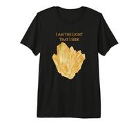 I AM The Light That I Seek - Citrine Crystal Affirmation Premium T-Shirt