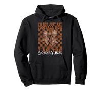 I Am The Lineman's Mom American Football Mom Mother's Day Pullover Hoodie