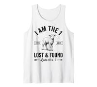 I Am The Lost and Found Christian Lamb Bible Verse Faith Art Tank Top