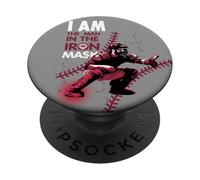 I Am The Man In The Iron Mask Baseball Catcher PopSockets Adhesive PopGrip